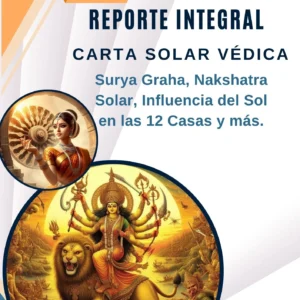 Reporte de Surya Graha en la Carta Natal Védica